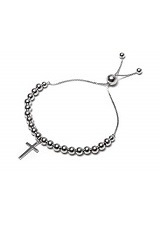 lovely silver box link finish christening bracelets for babies